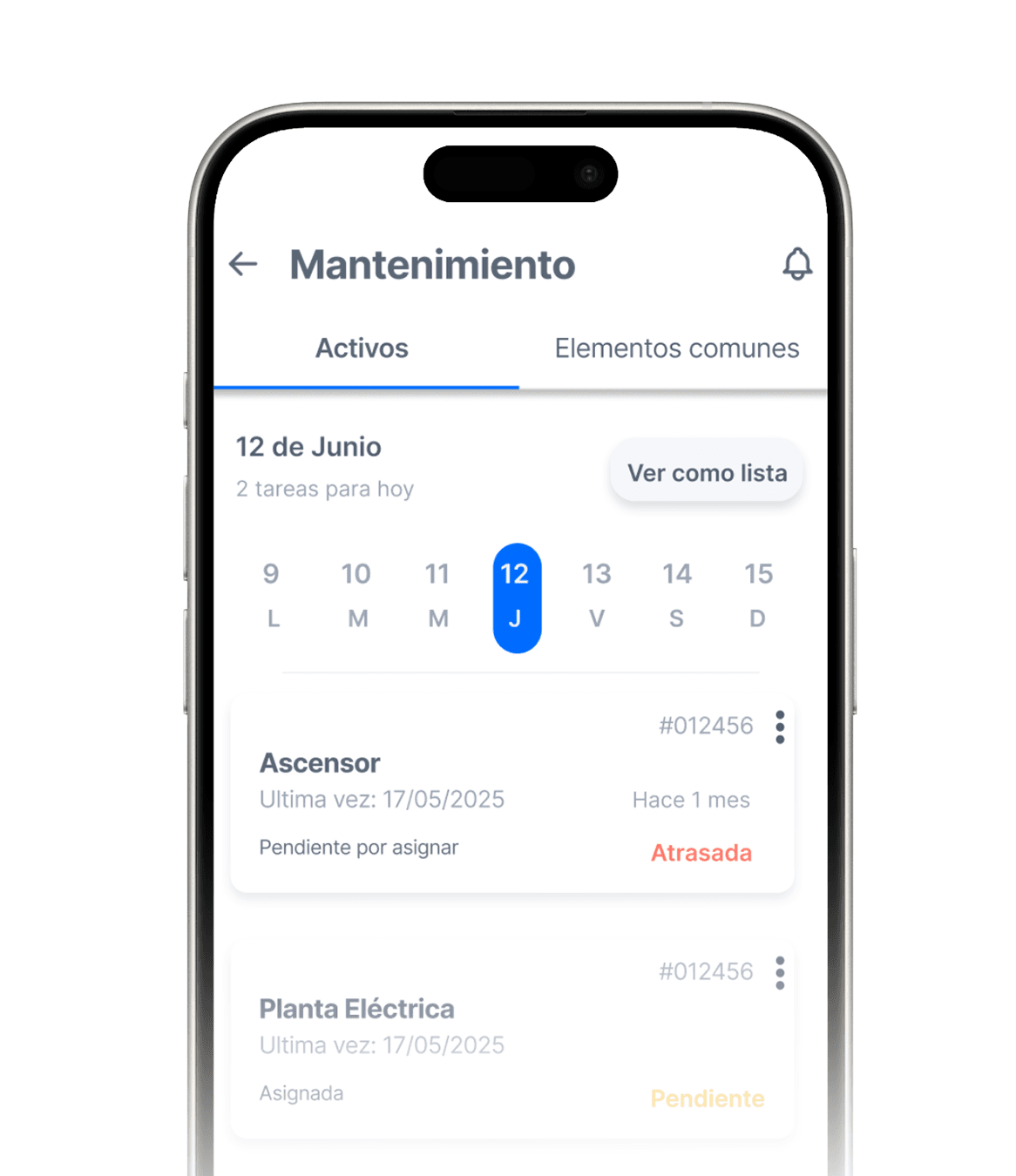 App Resix mostrando automatización del condominio