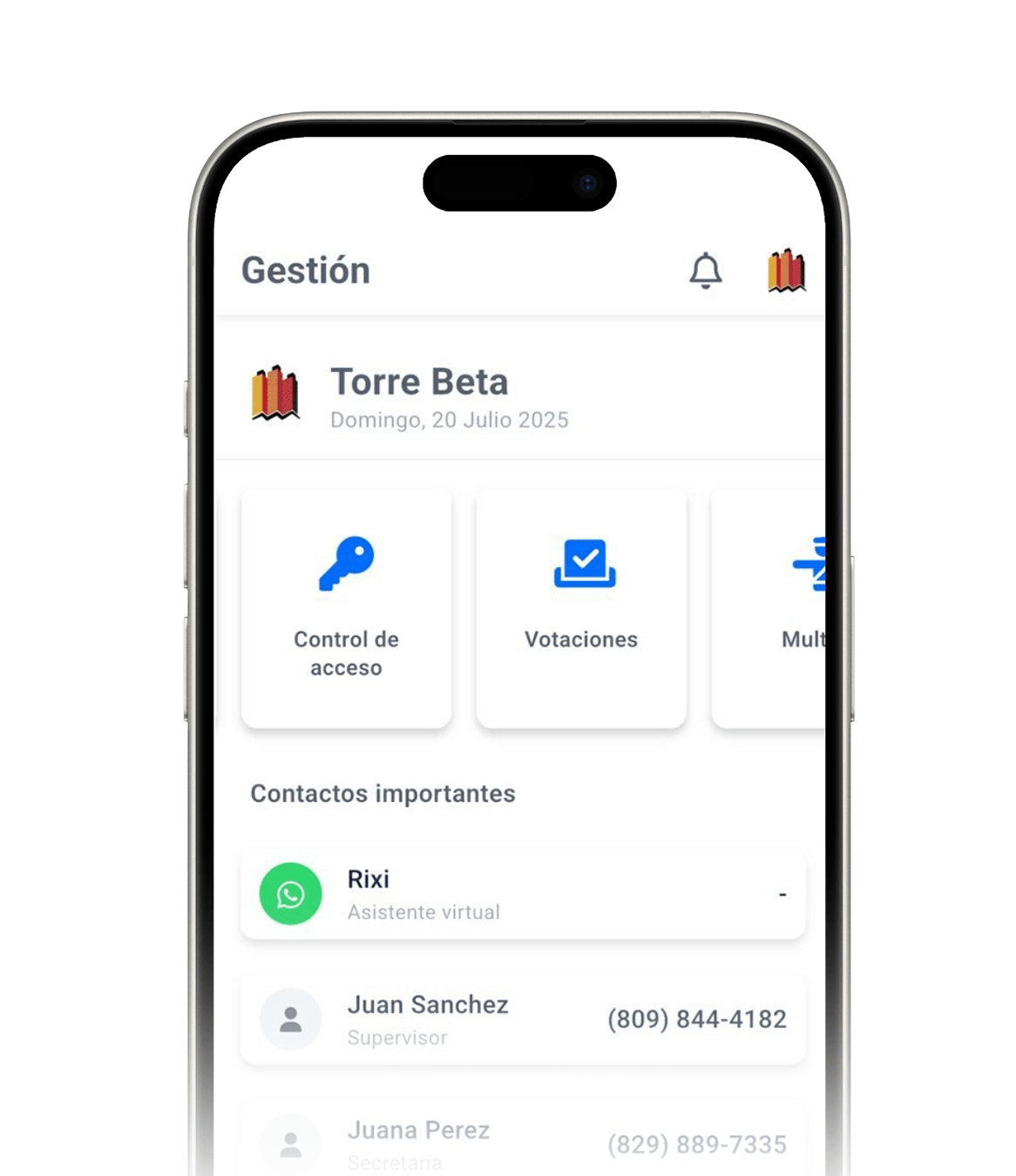 App movil: Gestión